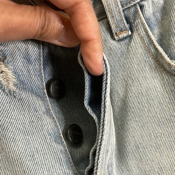 Anthropologie Current Elliott The Slouchy Skinny Straight Cropped Jeans Size 27 - Picture 7 of 16